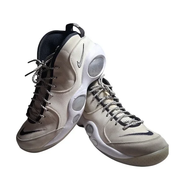 Nike Air Zoom Flight 95 Basketball Mens size 11.5 Pale Ivory Streetwear Sneaker - Picture 6 of 12